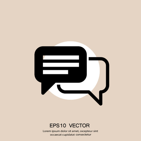 Pictograph of message or chatのイラスト素材