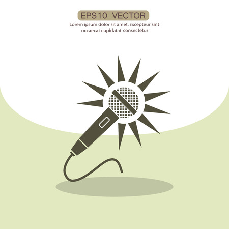 Microphone iconのイラスト素材