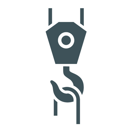 Pictograph of crane hookのイラスト素材