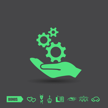 Pictograph of gearのイラスト素材