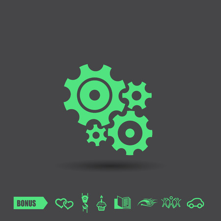 Pictograph of gear. Vector concept illustration for design.のイラスト素材