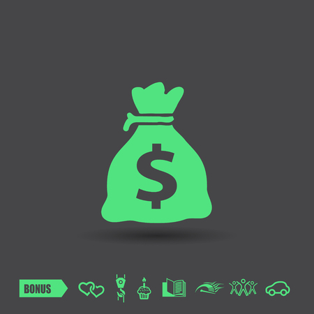 Pictograph of money. Vector concept illustration for design.のイラスト素材