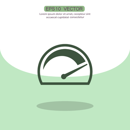 Pictograph of speedometer. Vector concept illustration for design. Eps 10のイラスト素材