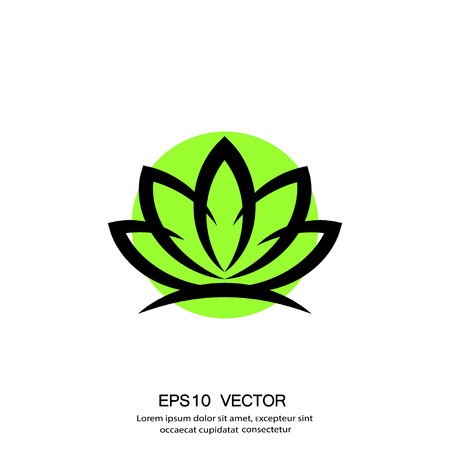 Pictograph of lotusのイラスト素材