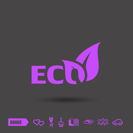 Pictograph of eco. Vector concept illustration for design. Eps 10のイラスト素材