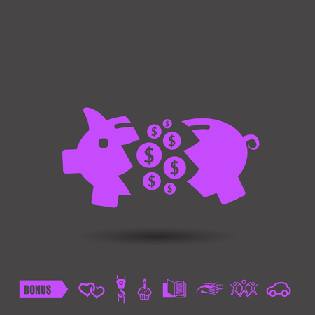 Pictograph of moneyboxのイラスト素材