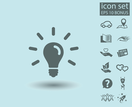 Pictograph of light bulbのイラスト素材