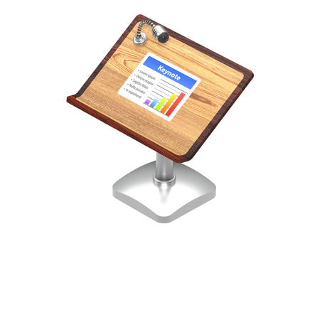 Keynote Icon Isolated on Whiteの写真素材