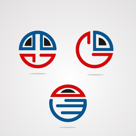 circle quiz logo vector, icon, element, and template for companyのイラスト素材