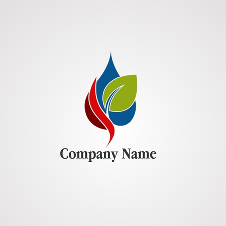 social natural logo vector, icon, element, and template for companyのイラスト素材