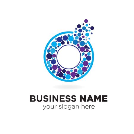 circle dots bubble vector concept, icon, and element and template for companyのイラスト素材