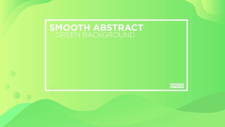 Smooth Abstract Green Background with liquid effect for banner, landing page, presentation dan promotion businessのイラスト素材