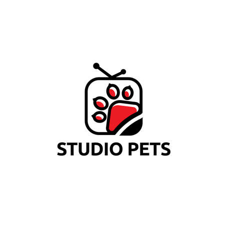 studio pet logo vector concept, icon, element and template for companyのイラスト素材