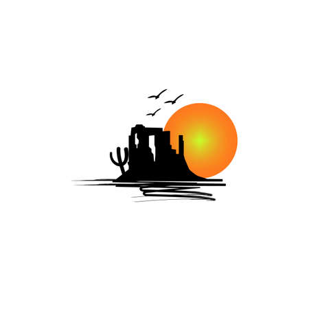 Arizona Sun logo vector concept, icon, element, and template for companyのイラスト素材