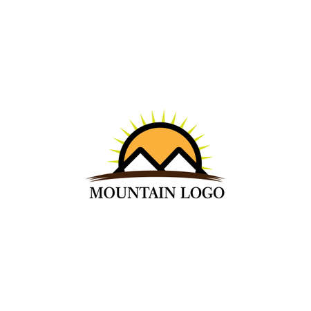 mountain logo vector illustration conept, icon, element, and template for companyのイラスト素材
