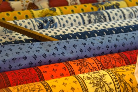 Design of Provence fabrics sold per yardの写真素材