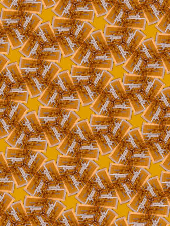 Mosaic geometric yellow digital backgroundの素材