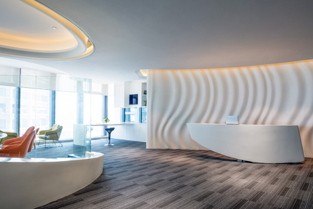 Fashion and modern office interiors, Modern open space officeのeditorial素材