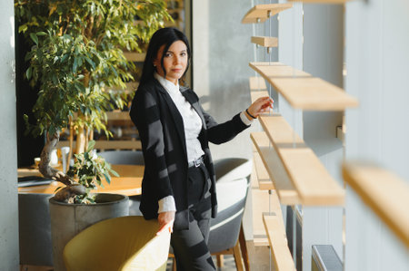 young business woman at the office