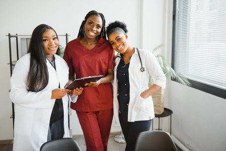 Portrait Of Medical Team In Hospitalの写真素材