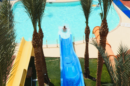 water slides at the water park