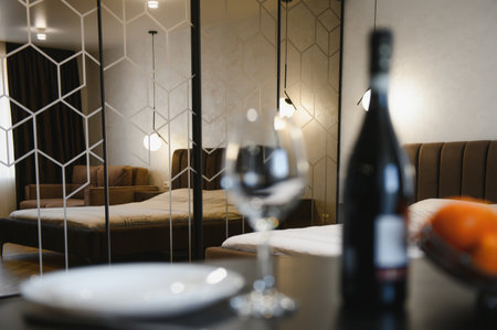 Stylish apartment interior. Idea for home design.の写真素材