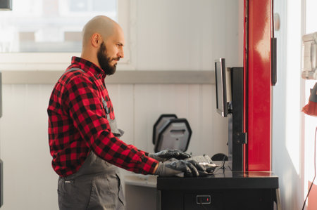 working process of a full system diagnostic scanner that can quickly test every system module's...