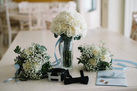 beautiful modern wedding bouquet.の写真素材