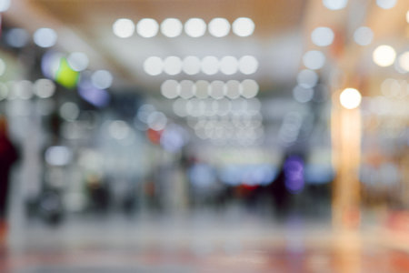 Abstract background of shopping mall, shallow depth of focus.の写真素材