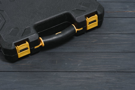 Box with set of tools for car repair, closeupの写真素材