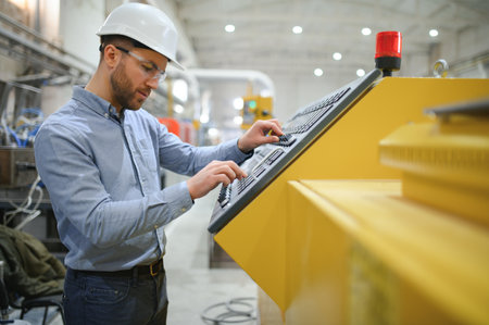 Portrait of Professional Heavy Industry Engineer.