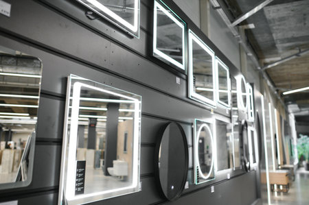 Toilet accessories in a Hardware store.