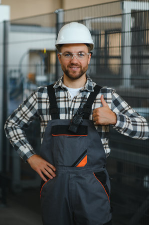 Male worker at a factory.