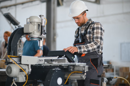 Male worker at a factory.