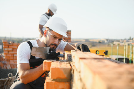Group of workers at a construction site.