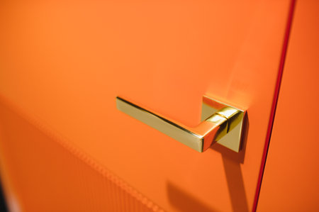 Door closer to a specialized store.の写真素材