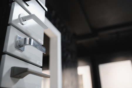 Door closer to a specialized store.の写真素材