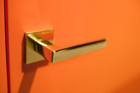 Door closer to a specialized store.の写真素材