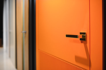 Door closer to a specialized store.の写真素材