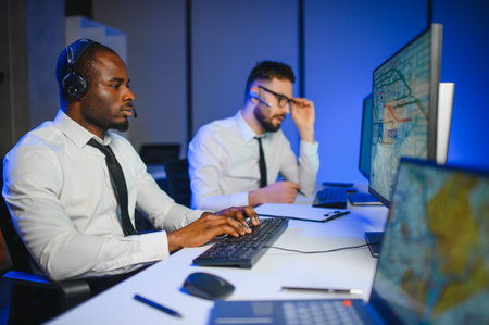 Center of dispatching maintenance. Logistics and navigation management in freight transportation.