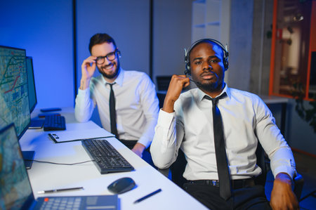 Dispatching support centers for freight transportation. Logistics and navigation of cargo delivery.