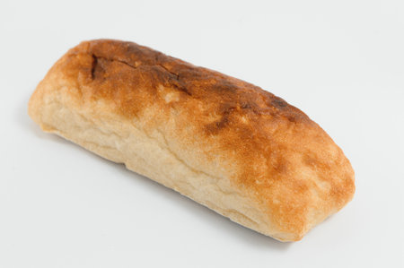 Fresh bread isolated on white background.