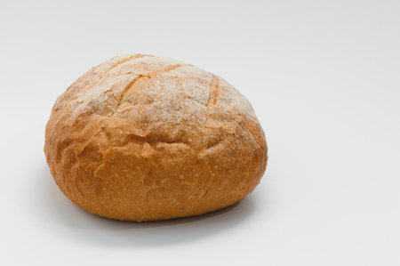 bread photo image with white background, fresh bread delicious bread bread.の写真素材
