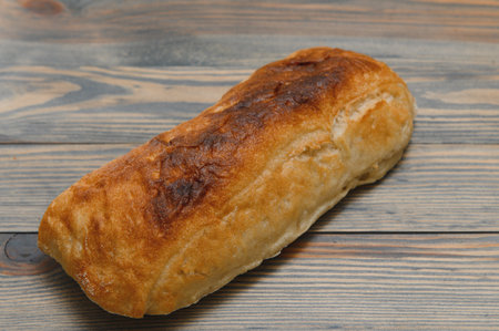 bread photo image on a wooden background, fresh bread delicious bread bread.