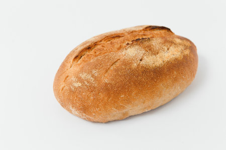 bread photo image with white background, fresh bread delicious bread bread.の写真素材