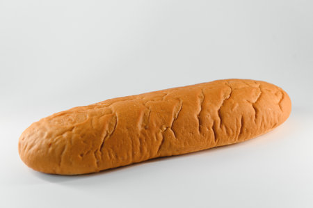 Fresh bread isolated on white background.の写真素材