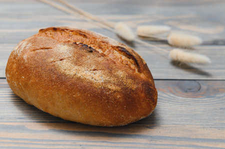 bread photo image on a wooden background, fresh bread delicious bread bread.