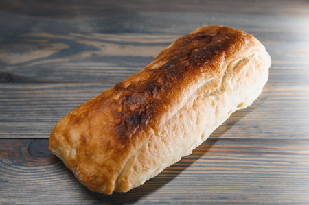 bread photo image on a wooden background, fresh bread delicious bread bread.