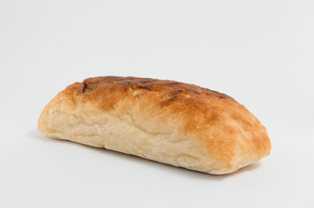 Fresh bread isolated on white background.の写真素材