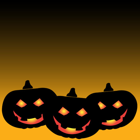 Halloween pumpkin background vectorのイラスト素材